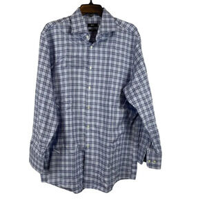 Hugo Boss Men Long Sleeve Plaid Button Down Sharp fit T-Shirt 17R